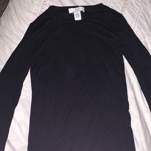 Black Magaschoni Fitted Long-Sleeve